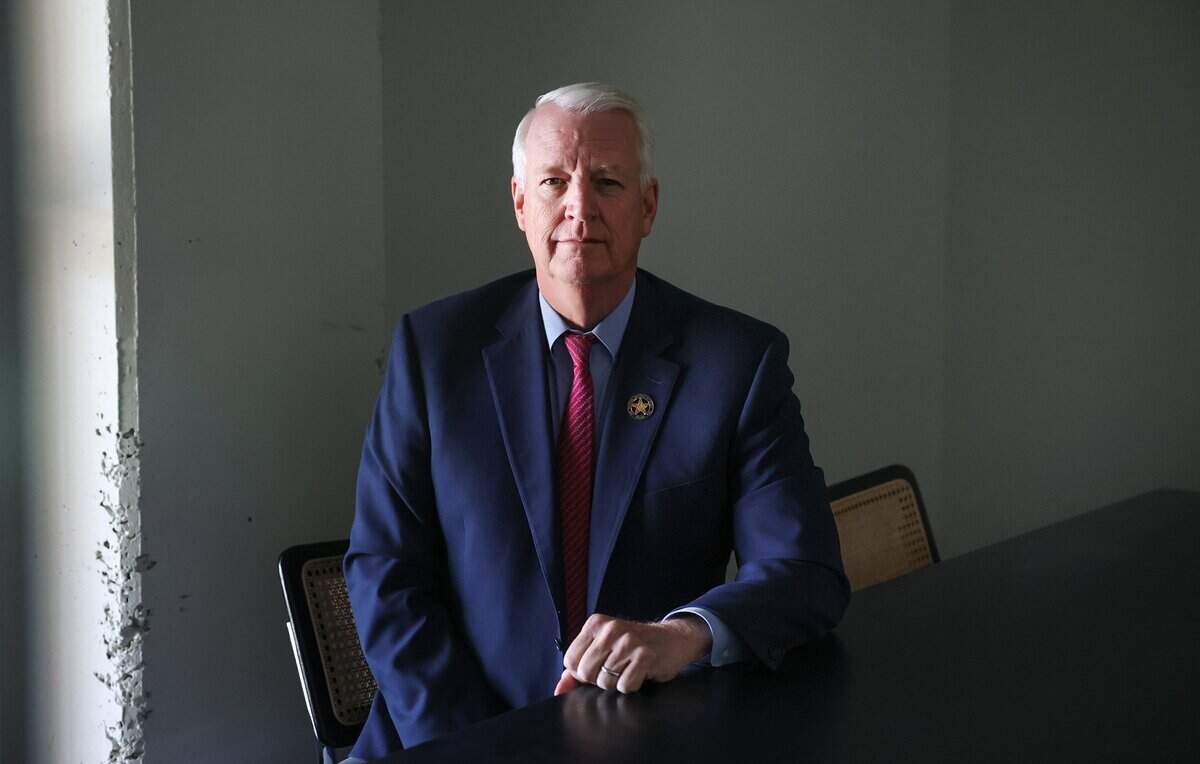 Tarrant County District Attorney Phil Sorrells on Monday, Oct. 19, 2026. Incumbent Sorrells faces Tiffany Burks in the Tarrant district attorney race.